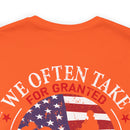 Gratitude Unleashed: Military Design T-Shirt Reminding Us to Appreciate What Truly Matters
