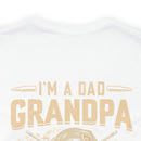 Fearless Patriarch: 'I'm a Dad, Grandpa, and a Veteran - Nothing Scares Me' Military Design T-Shirt