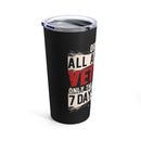All-American Veteran's Pride: 20oz Military Design Tumbler, Premium Quality, 7 Days a Week
