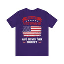 America's Veterans: Honoring Those Who Served with Military Design T-Shirt