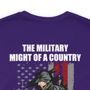 Mighty Reflection: 'The Military Might Represents National Strength' Military Design T-Shirt