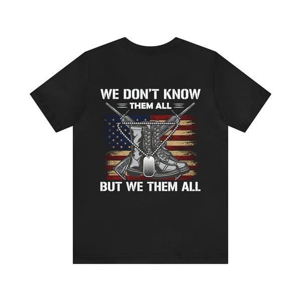 Honoring the Brave: Military Design T-Shirt Celebrating Unity and Respect for All Service Members