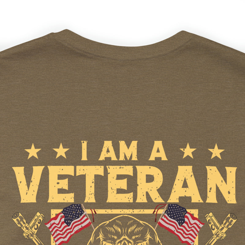 Unisex Military-Styled 'I Am A Veteran: My Oath of Enlistment' Commemorative T-Shirt