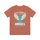 My Hero is Now My Angel: PTSD Design Cotton T-Shirt