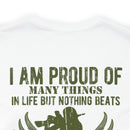 Daughter of a Veteran: Military Design T-Shirt - 'Proud of Many Things, but Nothing Beats Being a Veteran's Daughter