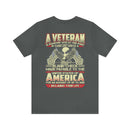 Blank Check for Freedom: Military Design T-Shirt Honoring the Sacrifice of Veterans