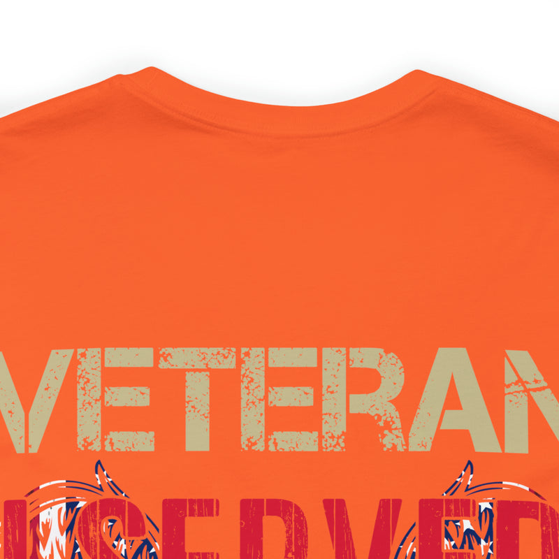 Unyielding Dedication: Veteran I Served, I Sacrificed, I Regret Nothing Military Design T-Shirt