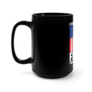 Patriotic Tribute: Military Design Black Mug - 15oz