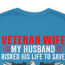 Military Design T-Shirt: Veteran Wife - Protected by a Hero, Loved by a Veteran