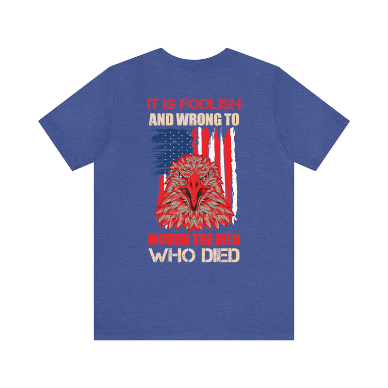 Respecting the Fallen: Military Design T-Shirt Honoring Sacrifice and Courage