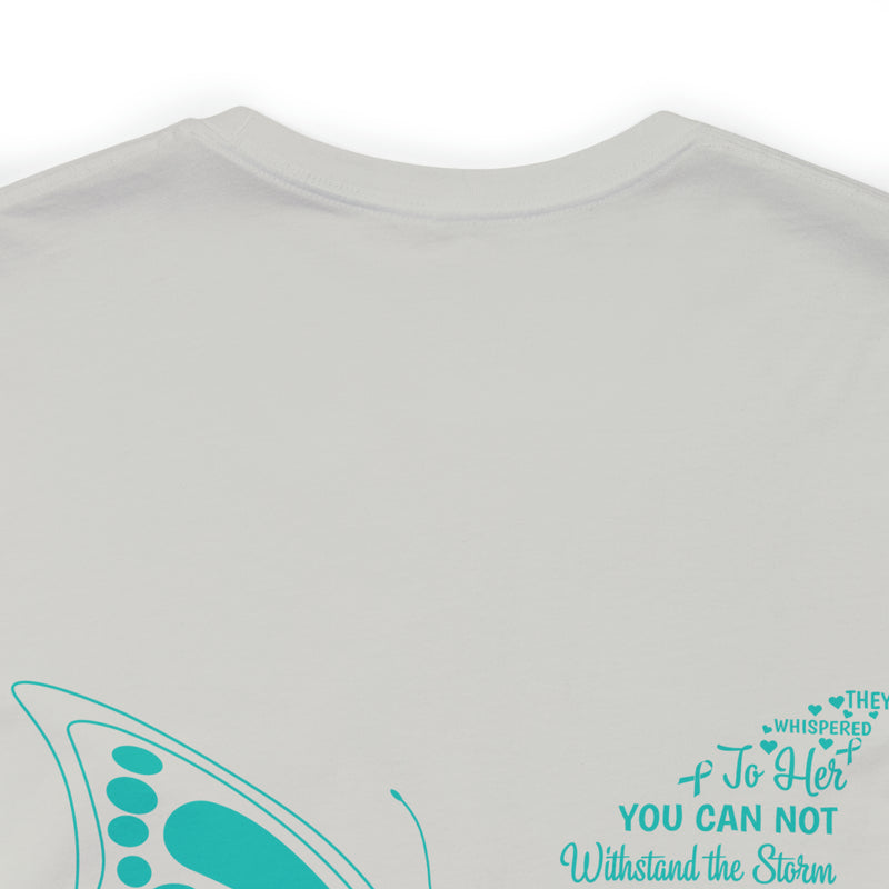 Resilient Wings: 'I AM THE Storm' PTSD Design Butterfly T-Shirt