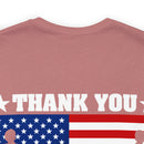 Gratitude and Respect: 'Thank You, Veterans' Military Design T-Shirt