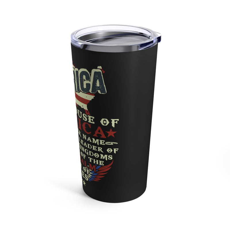 America of the House - 20oz Military Design Tumbler: Symbol of Freedom and Unity!