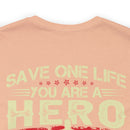 Heroic Veteran T-Shirt: Saving One Life Makes You a Hero, Saving Millions Makes You a Veteran