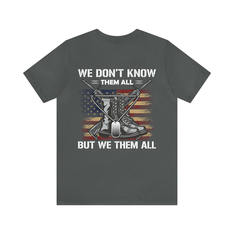 Honoring the Brave: Military Design T-Shirt Celebrating Unity and Respect for All Service Members