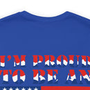 Proud to Be an American: Military Design T-Shirt Celebrating Patriotism