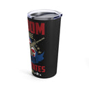 Freedom Isn't Free: United States Veteran 20oz Military Design Tumbler, Black Background!