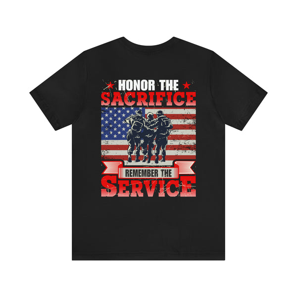 Remembering Sacrifice, Honoring Service: Military T-Shirt with Inspiring Design