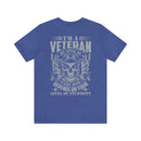 Sarcastic Veteran: Military Design T-Shirt - Sarcasm Level Adjusted to Your Stupidity
