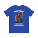 Mighty Reflection: 'The Military Might Represents National Strength' Military Design T-Shirt