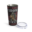 Unleash My Skills: 20oz Black Military Design Tumbler - A Warning from a Seasoned Veteran