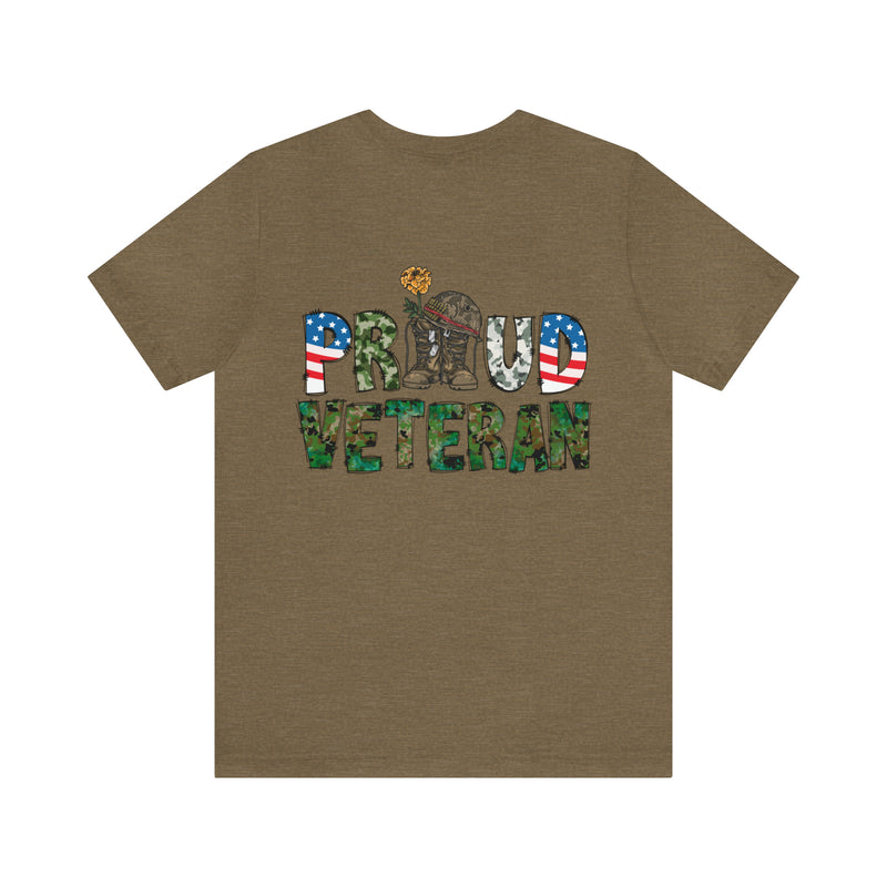 Proud Veteran: Military Design T-Shirt - Wear Your Service with Honor!