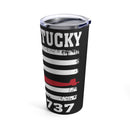 USS Kentucky SSBN 737: 20oz Military Design Tumbler - Black Background Edition