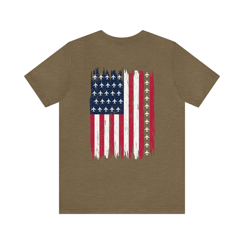 US Vector: Military Design T-Shirt Celebrating American Pride and Strength