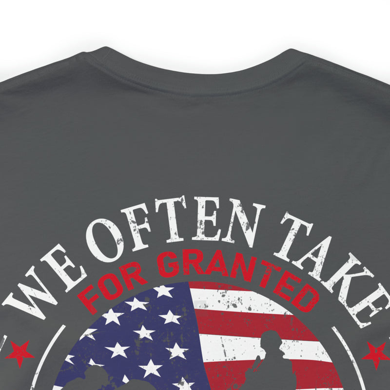 Gratitude Unleashed: Military Design T-Shirt Reminding Us to Appreciate What Truly Matters