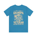 Fearless Patriarch: 'I'm a Dad, Grandpa, and a Veteran - Nothing Scares Me' Military Design T-Shirt