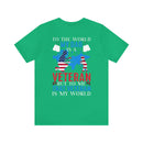 Proudly Honoring My Hero: Military Design T-Shirt - My World, My Veteran Dad!