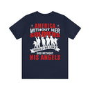 America Without Her Soldiers: Military Design T-Shirt Honoring Our Heroes