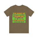 The Secret of Happiness: Military Design T-Shirt - Freedom and Courage Unite