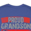 Proud Grandpa: Military Design T-Shirt Celebrating Generations of Service
