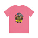 Patriotic Valor: Military T-Shirt with 'Double Flag Eagle U.S. ARMY' Design