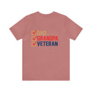 Dad, Grandpa, Veteran: Military Design T-Shirt Celebrating Family Heroes!