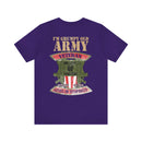 Sarcastic Army Veteran: Military Design T-Shirt - 'I'm a Grumpy Old Army Veteran, My Level of Sarcasm Depends on Your Level of Stupidity