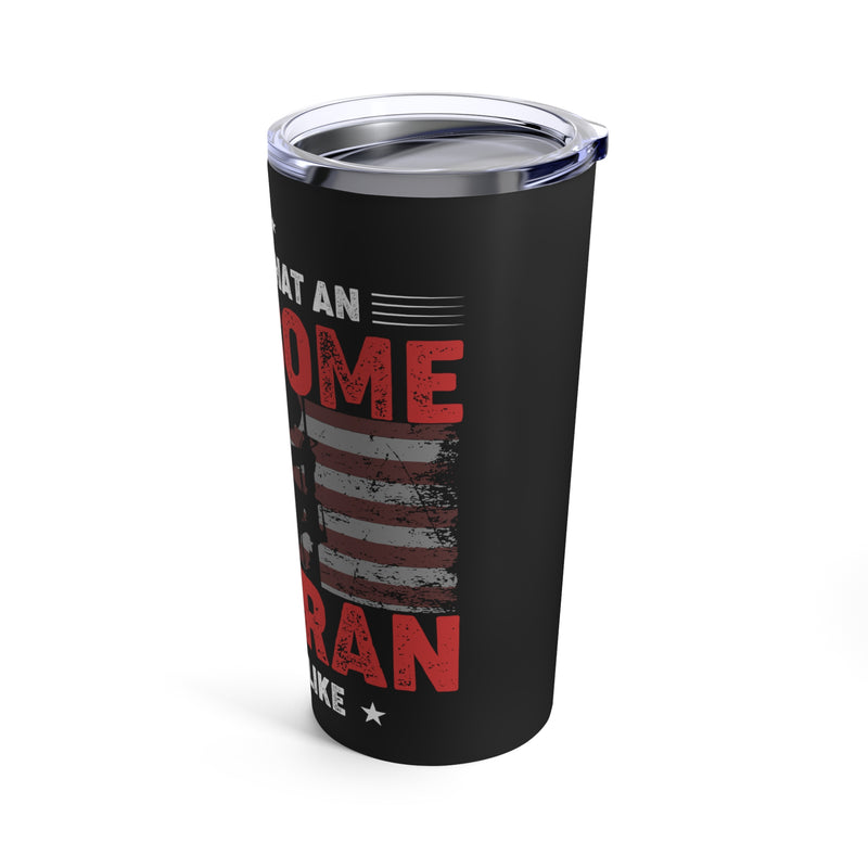 Definition of Awesome: 20oz Military Design Tumbler, Representing an Exceptional Veteran