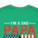 Fearless Father: Dad, Papa, Veteran - Military Design T-Shirt Celebrating Courage and Love