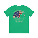 Saluting Sacrifice: Thank You to All Who Defend the Flag Military T-Shirt