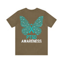 Elevate Awareness with the Butterfly Teal Ribbon 22 PTSD Unisex Tee