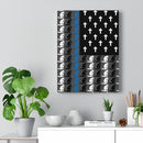 Praying State Trooper Thin Blue Line Prayer Flag-Praying Police Officer Canvas-Praying Sheriff Deputy.