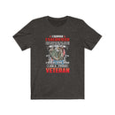 US Military I'M A Proud Veteran Unisex Short Sleeve Shirt.