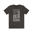 US Military One Nation Under God Blessed Unisex Short Sleeve Shirt.