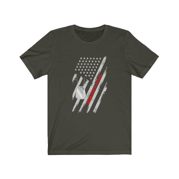 US Military  Veteran the Brave Unisex Short Sleeve Shirt.