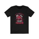 US Never Underestimate an Old Man Who is also a Firefighter Unisex Short Sleeve Shirt.