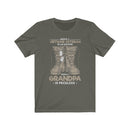 Proud Us Army Grandpa Men's Comfortable Unisex Short Sleeve Shirt.