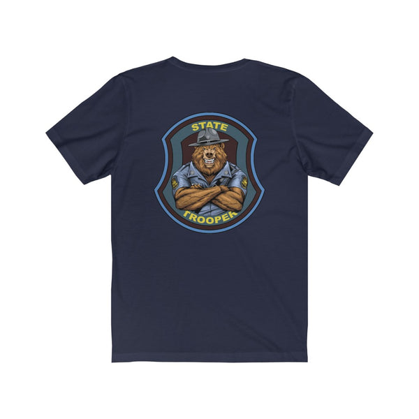 State Trooper Bear T-Police Officer Gift T-Shirt.