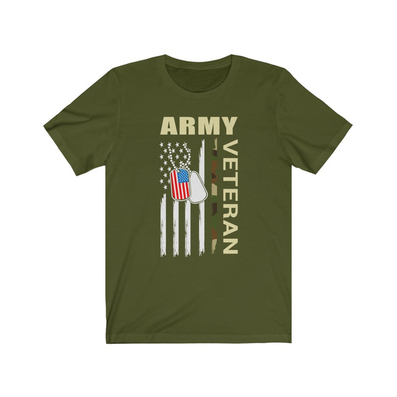 US Army Veteran Military  Unisex Short Sleeve Shirt.