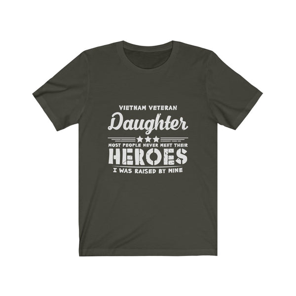 US Military Vietnam Veteran Daughter Unisex Short Sleeve Shirt.